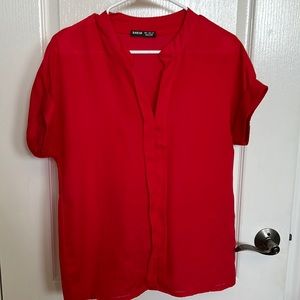 Red blouse